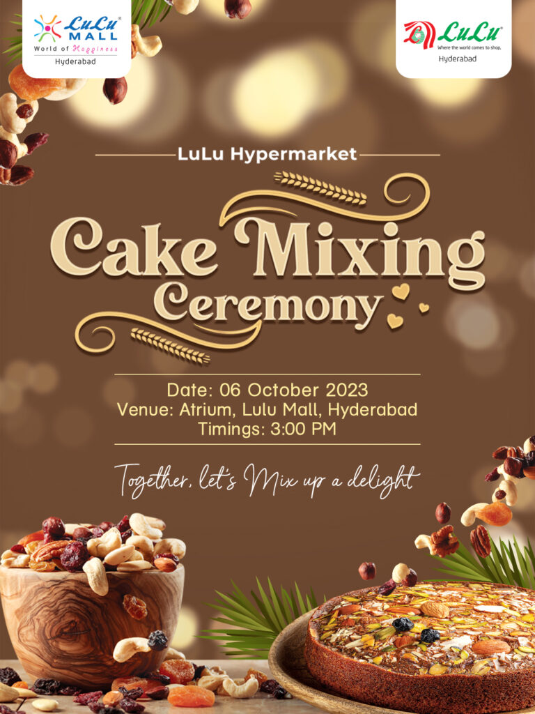 cake mixing at lulu mall hyderabad